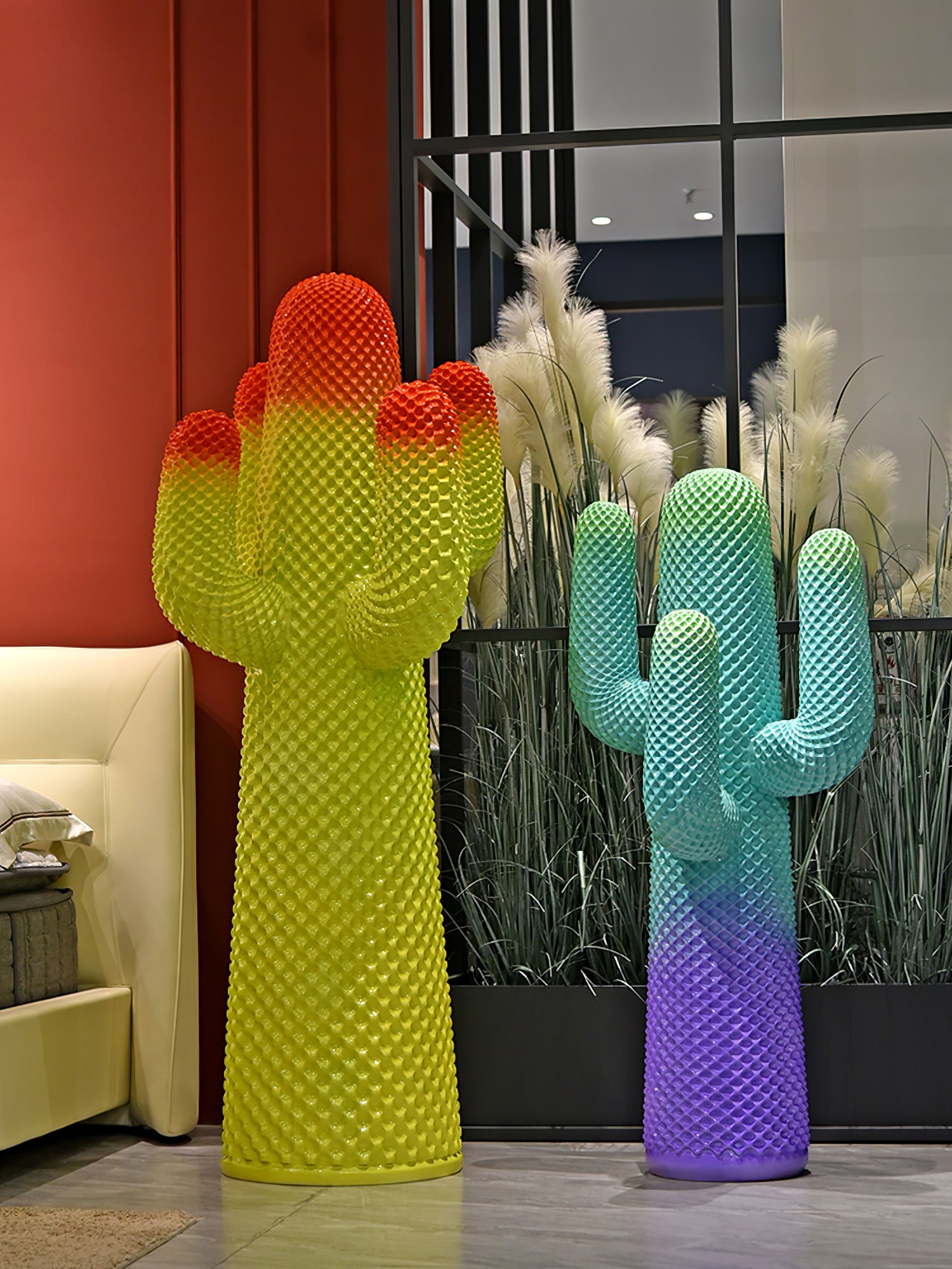 Modern Mello Sculptural Cactus Coat Rack - Stylish Wall Mounted Entryway Organizer for Hats, Scarves & Bags - Perfect for Home, Office or Dorm Decor