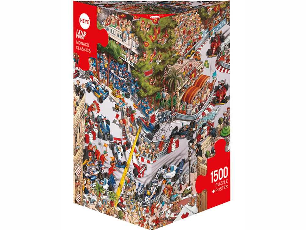 Heye 1500-Piece Triangle Jigsaw Puzzle - Loup Monaco Classics Collection | Challenging Puzzle for Adults & Teens | Perfect for Family Game Night & Relaxation