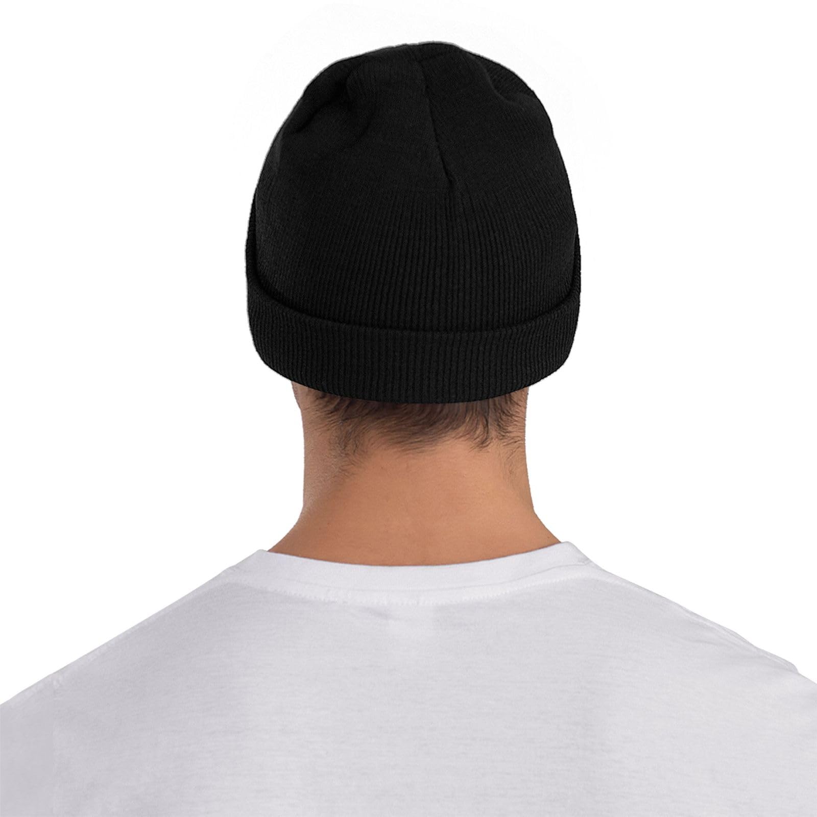Orthodox Christian Jesus Christ Beanie Hat for Women & Men - Icxc Nika Cross Knit Skull Cap, Slouchy Winter Knitted Hat in Black - Perfect for Church, Prayer & Cold Weather