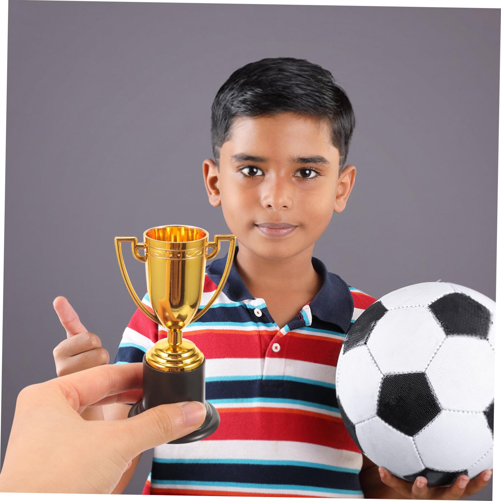 BESPORTBLE 20-Piece Mini Football Trophy Awards - Reusable Plastic Decor for Kids' Room, Sports Party & School Events