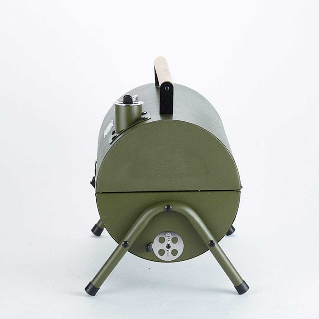 Portable Outdoor BBQ Grill Stove Set - Thickened Charcoal Grill with Full Accessories for Picnic, Camping & Backyard Cooking (Green) | Perfect for Family Gatherings, Tailgating & Outdoor Adventures