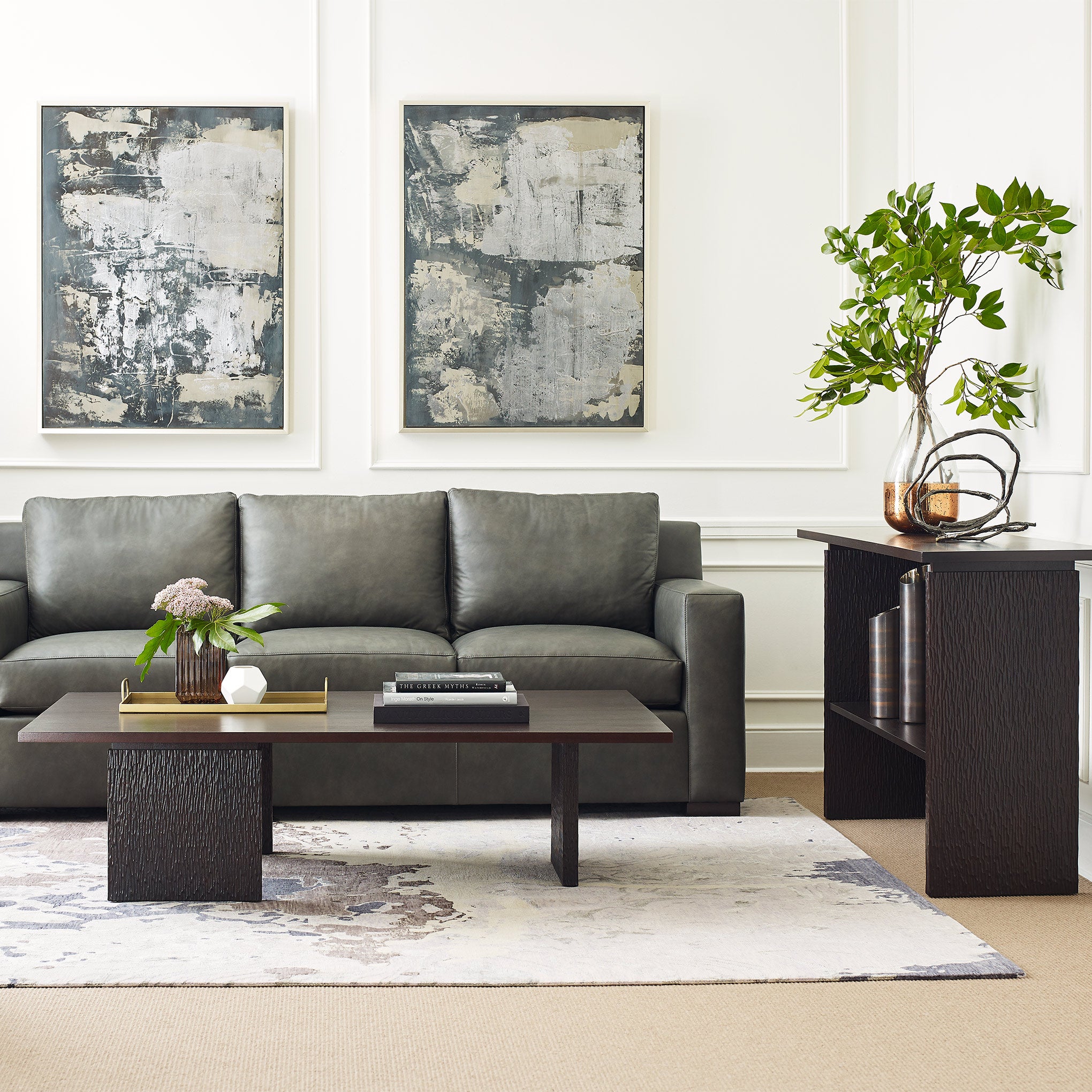 Modern Canton Cocktail Table - Stylish Living Room Coffee Table with Glass Top & Metal Base - Perfect for Small Spaces, Apartments & Home Decor