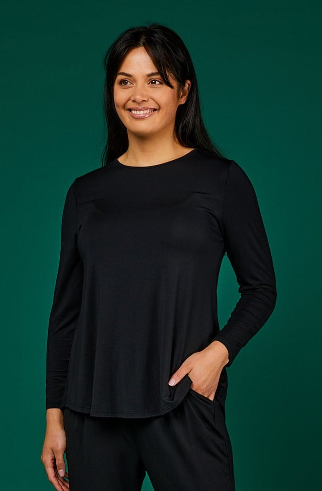 Tani Cara Women's Long Sleeve T-Shirt - Soft Cotton Casual Top for Everyday Wear | Perfect for Work, Travel & Layering