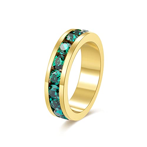 May (Emerald), gold charm