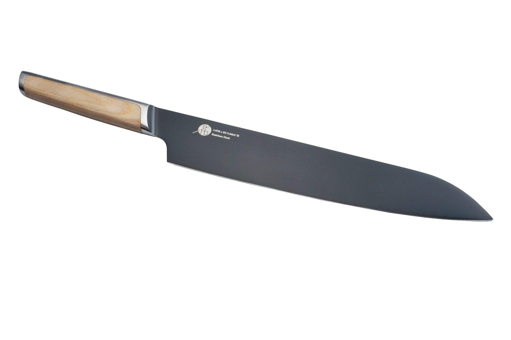Everdure German Steel Professional Santoku Knife - 10.55 Inch Chef Knife with Titanium Coated Blade & Pakkawood Handle - Premium Kitchen Knife for Slicing Meat, Fish & Vegetables - Ideal for Home Chefs & Professional Cooking