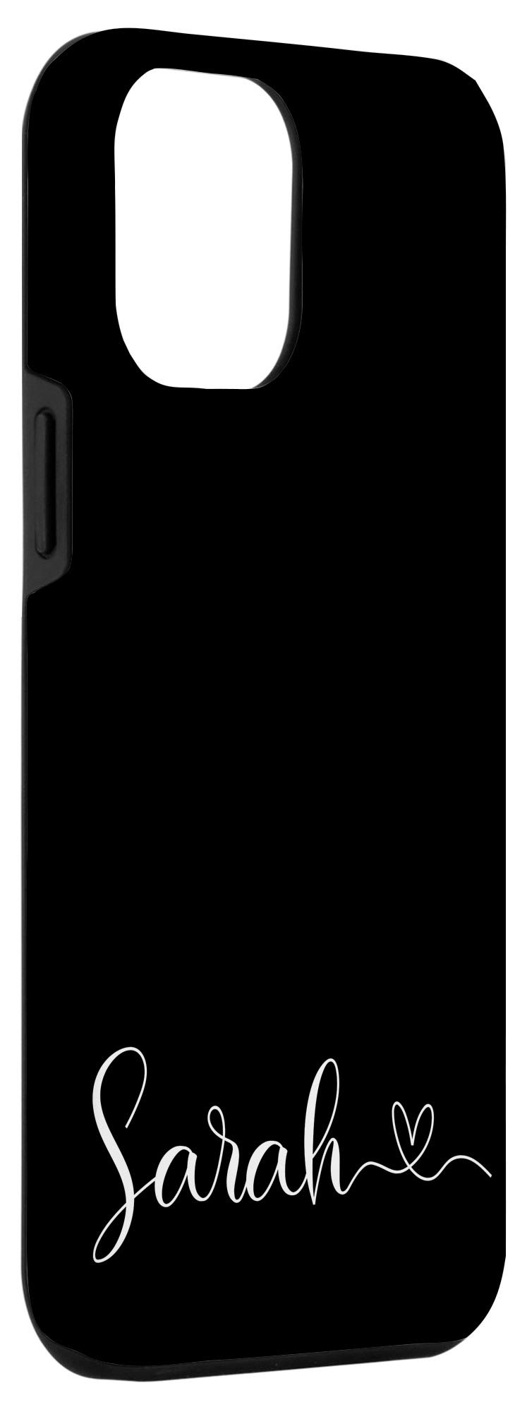 Personalized iPhone 12 Pro Max Case - Custom Name Sarah in Black & White Design - Perfect Gift for Her - Ideal for Everyday Use, Travel & Special Occasions
