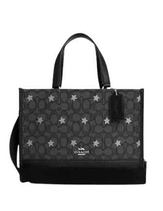 Coach Dempsey Signature Jacquard Carryall Bag with Star Embroidery - Perfect for Work, Travel & Everyday Use