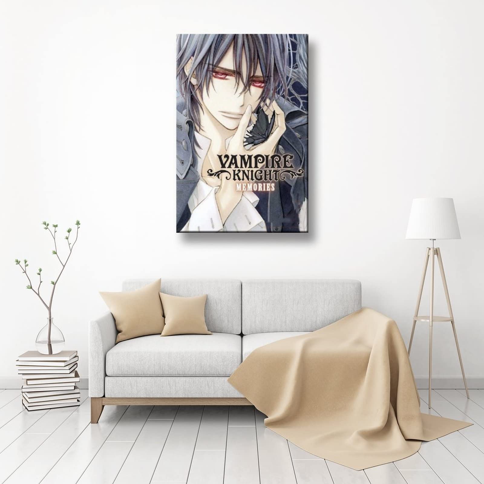 Vampire Knight Anime Poster - Zero Kiryu Canvas Art Print - Japanese Aesthetic Wall Decor (24x36 Inches / 60x90cm) Framed or Unframed - Perfect for Anime Fans, Bedroom Decor & Gift Ideas