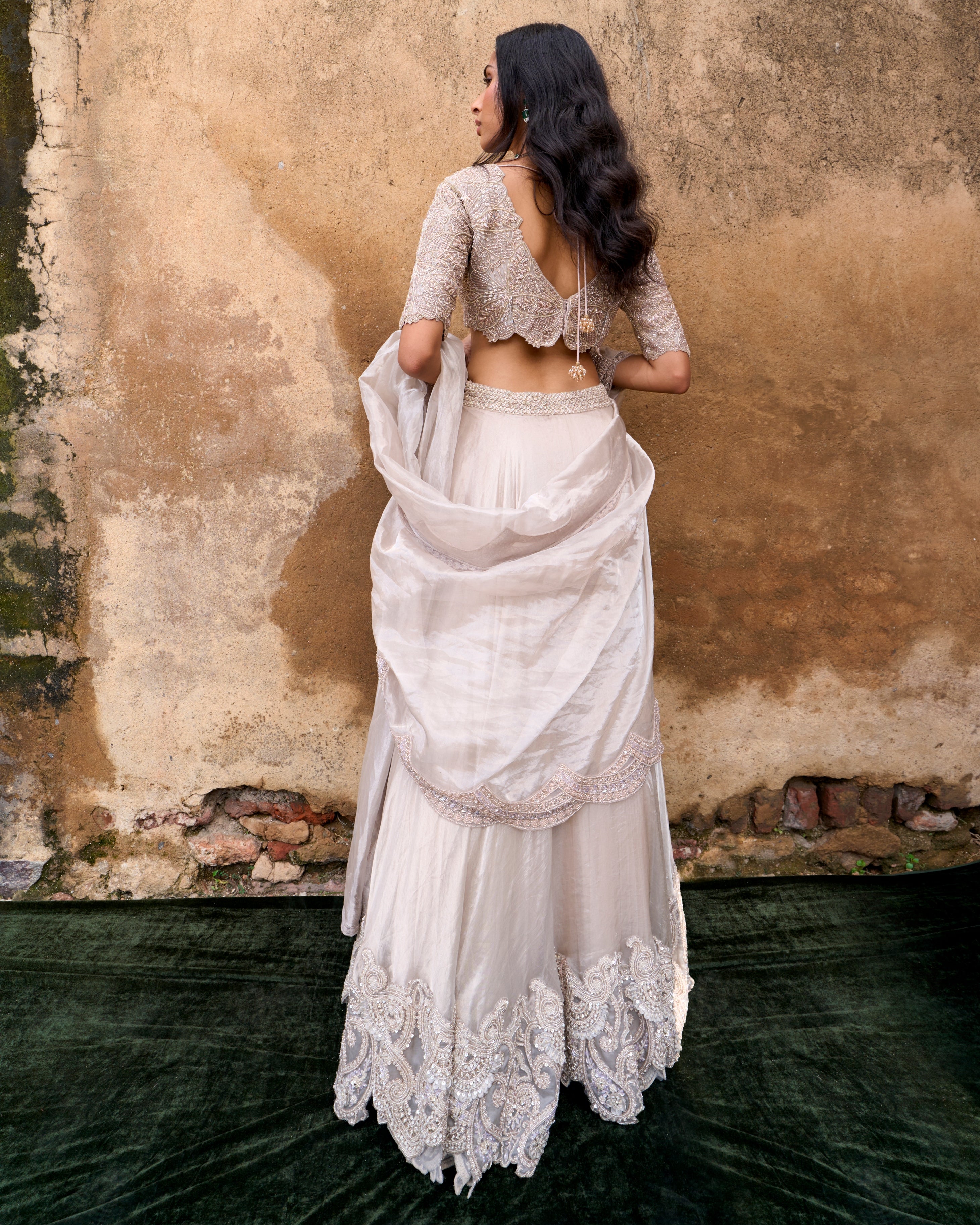 Almas Lehenga Set | Elegant Indian Bridal Dress for Weddings & Festivals | Perfect for Bridal Shower, Sangeet & Mehendi Ceremonies