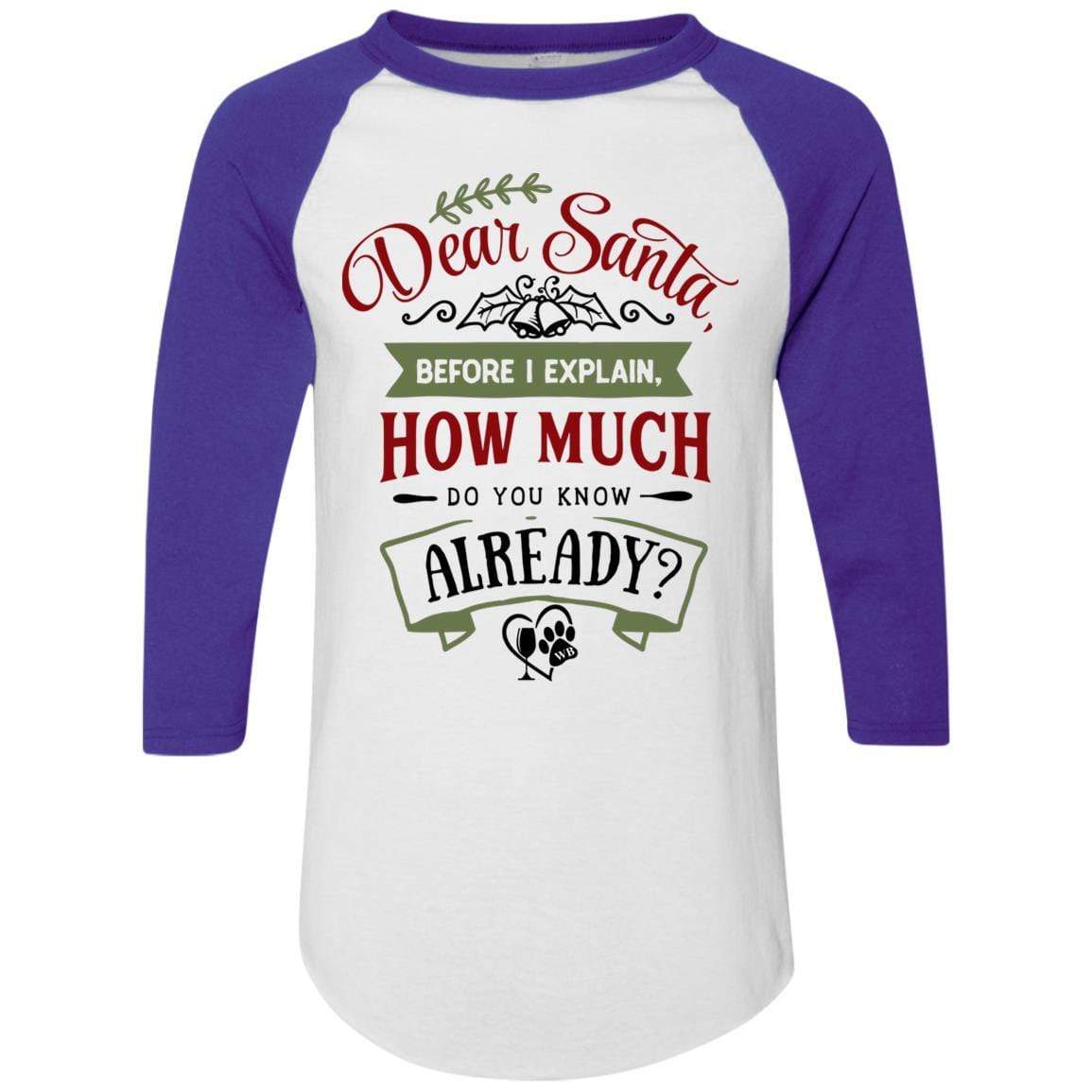 WineyBitches.Co Colorblock Raglan Jersey T-Shirt - Women's Fashion Casual Tee for Outfits, Lounge & Streetwear