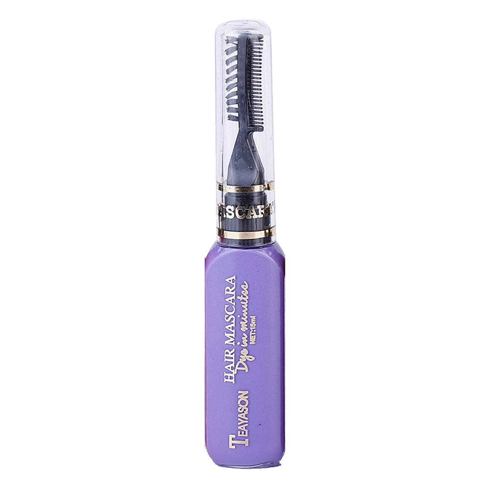 Professional Temporary Hair Color Gel & Styling Cream - Purple Hair Dye Stick for DIY Salon Styling | Washable Hair Mascara for Creative Looks, Parties & Costumes