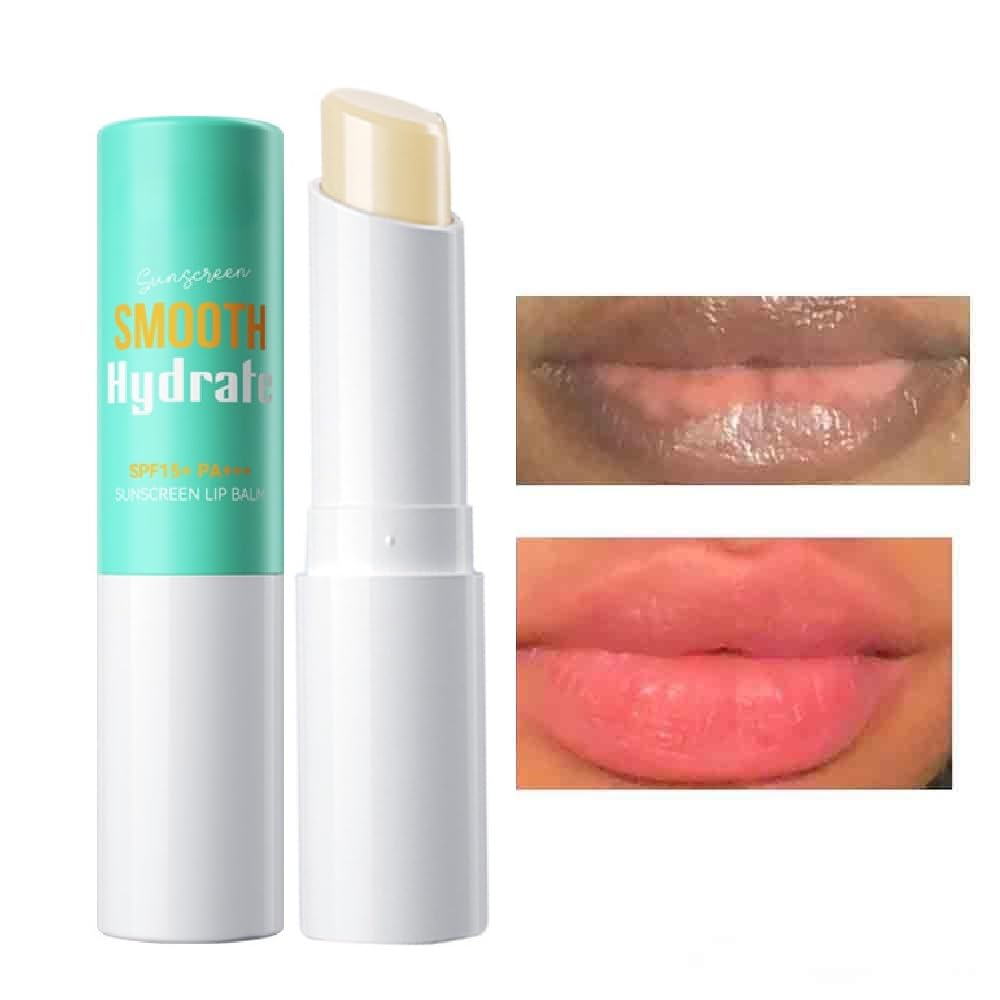 2PCS Sunscreen Lip Balm - Fast Dark Lip Lightener for Dry, Sunburned Lips - Makeup & Daily Care