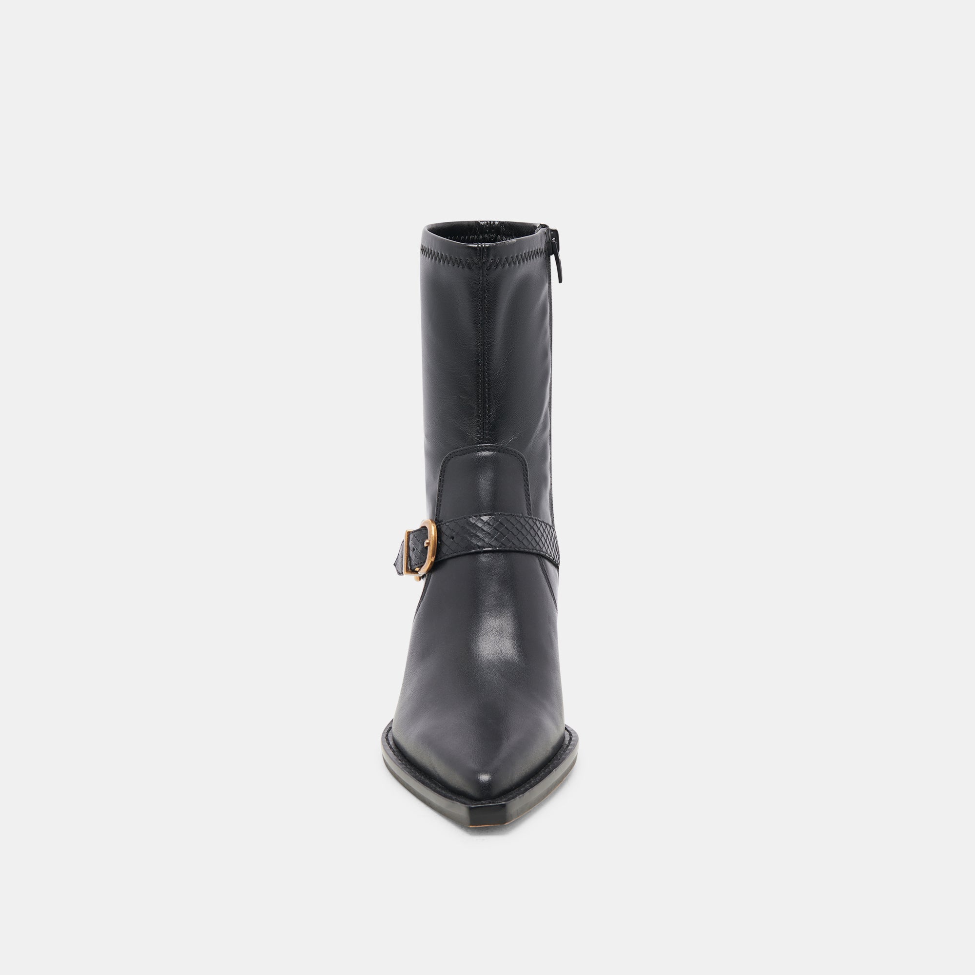 Black Leather Wide Calf Boots for Women - Comfortable & Stylish Riding Boots for Plus Size, Wide Leg & Wide Feet - Perfect for Casual Outfits, Riding & Outdoor Activities