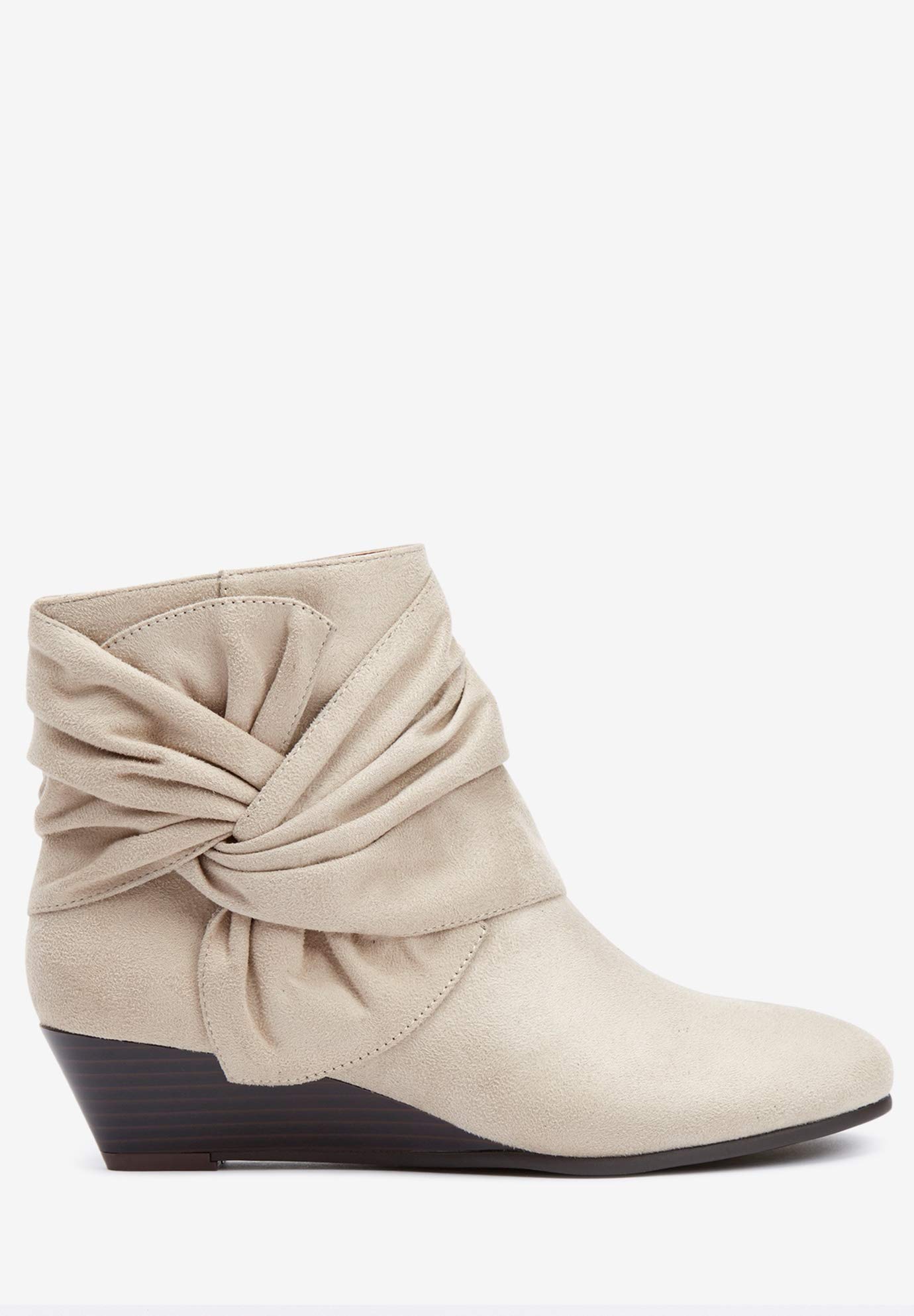 Comfortview Women's Wide Width The Inez Bootie - Stylish Ankle Boots for Wide Feet | Perfect for Work, Office & Casual Outfits