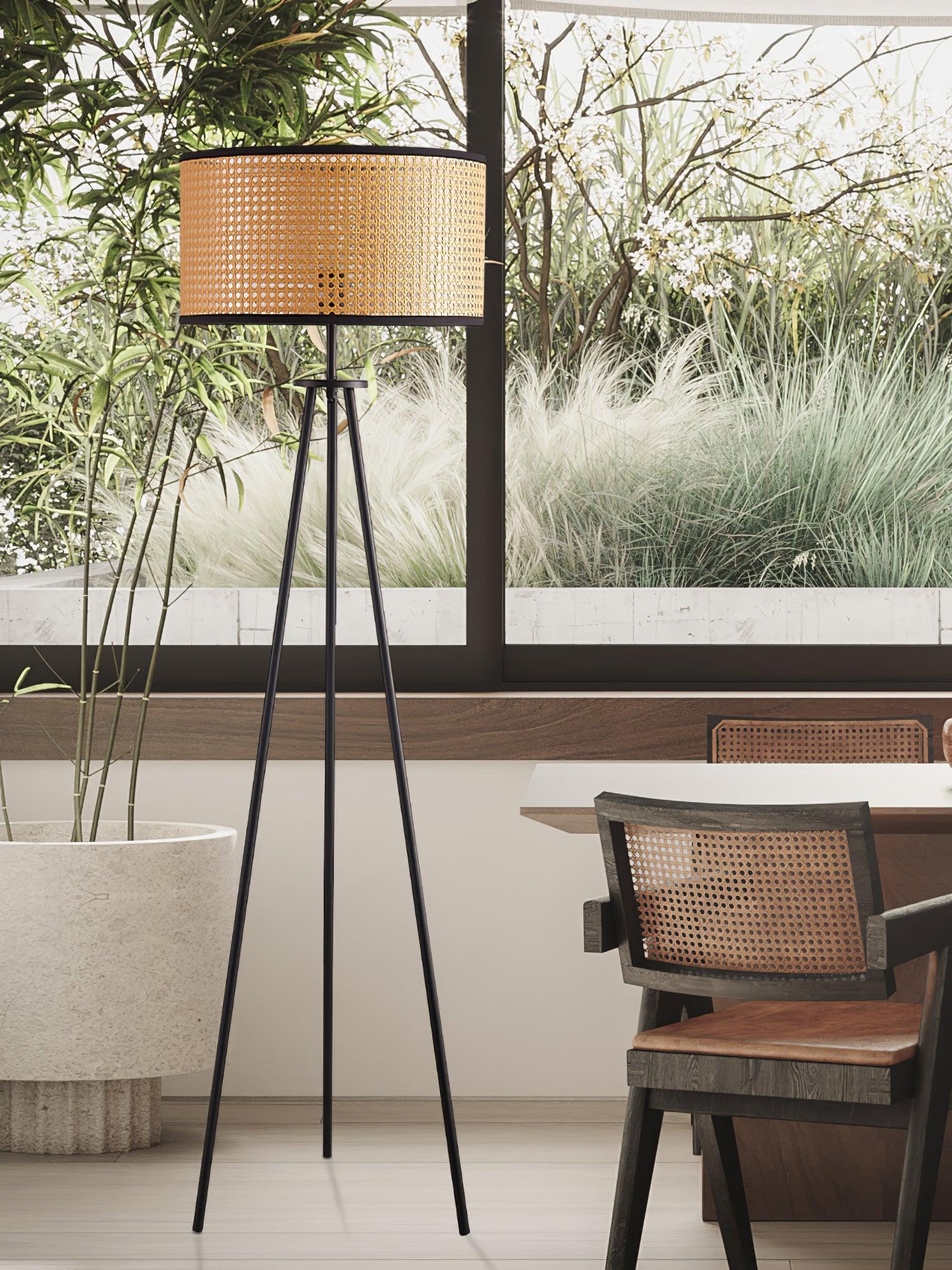 Modern Aubrey Floor Lamp with Adjustable Brightness - Perfect for Living Room, Bedroom, and Office Lighting