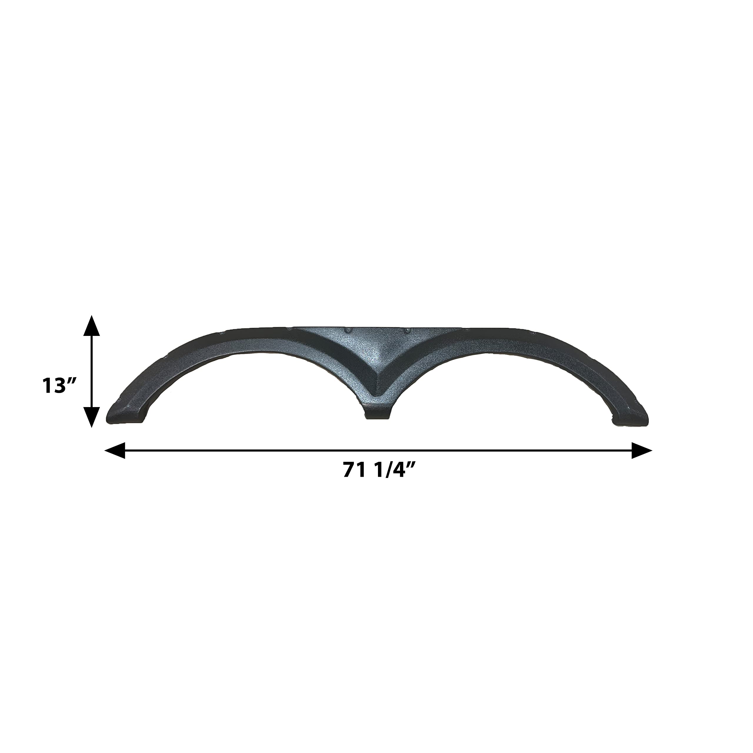 Keystone Alpine 2018-2020 Black Fender Skirt - Universal Fit Car Accessory for Jeep Wrangler & Off-Road Vehicles | Durable Mud Flap for Adventure & Daily Driving