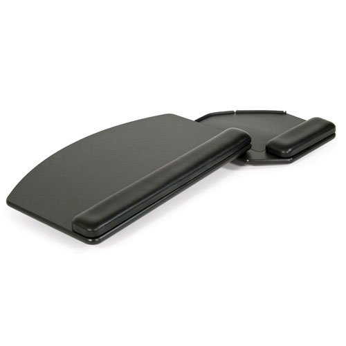 ESI Ergonomic R-Series Recycled Swivel Mouse & Keyboard Platform - Adjustable Height for Comfortable Typing - Perfect for Office Workstations & Home Computer Setups