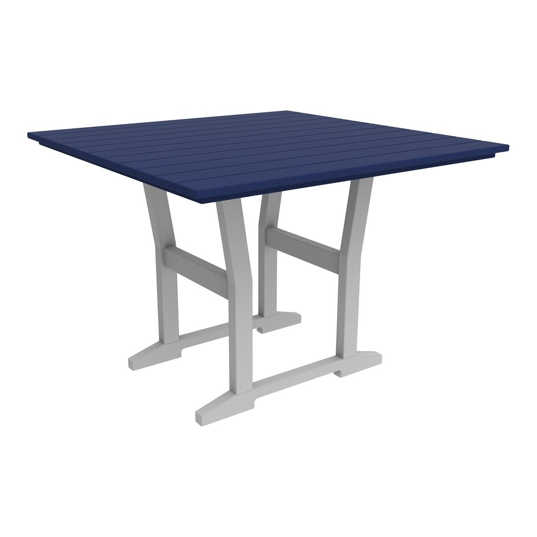 Coastline Cafe Square Dining Table - 36 Inch Modern Kitchen Table for Small Spaces, Breakfast Nook, or Outdoor Patio - Perfect for Apartments, Condos, and Bistro Settings