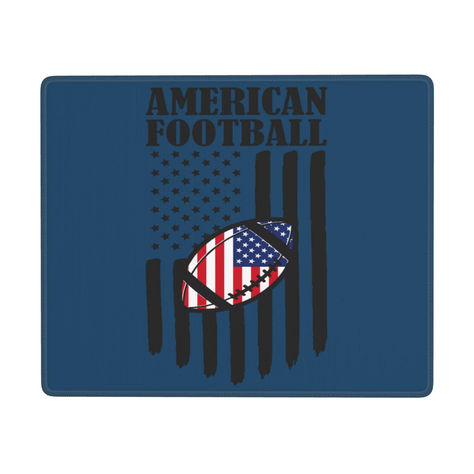 SIYTUAU American Football USA Flag Mouse Pad - Waterproof Non-Slip Rubber Base for Laptop & Office (7x9 in) - Perfect for Gaming, Work & Home Computer Setup