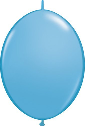 Qualatex 12 Inch Robin's Egg Blue Quick Link Latex Balloons - 50 Count Pack for Party Decorations, Baby Showers & Wedding Centerpieces