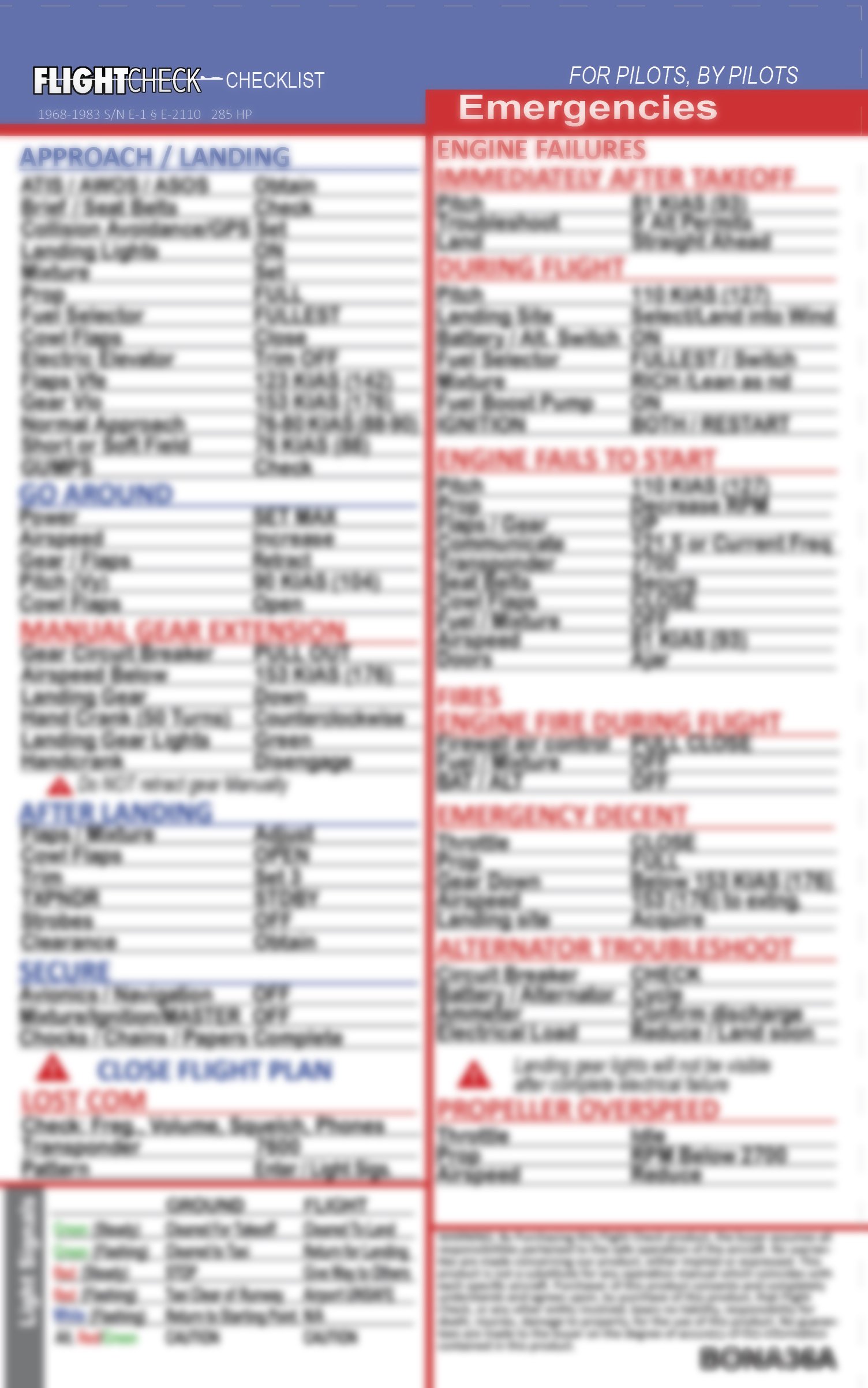 FlightCheck Checklist for Beechcraft King Air 200 - Pre-Flight Inspection Guide | Aviation Safety & Pilot Essentials | Perfect for Flight Training & Aircraft Maintenance