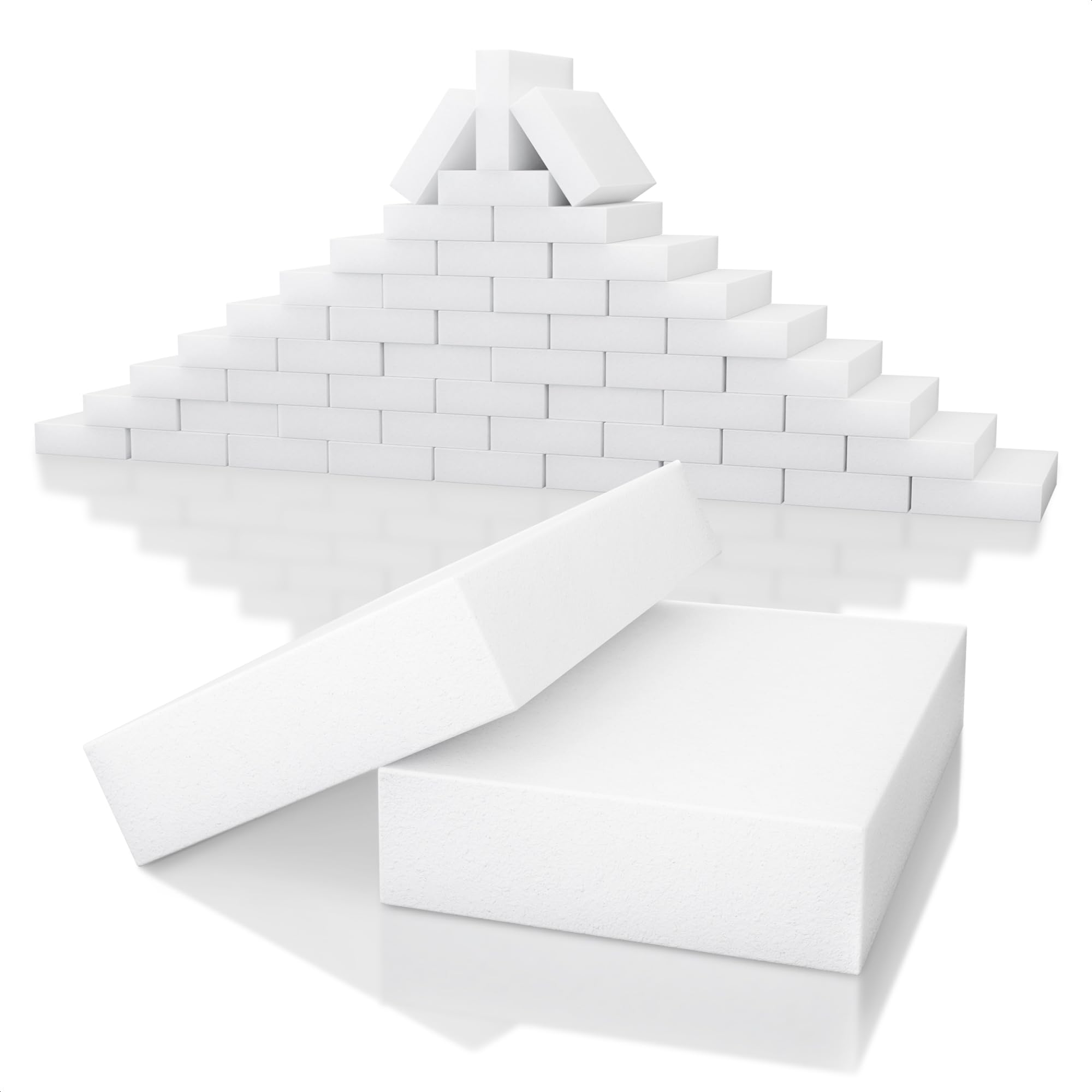 50Pcs Magic Eraser Sponges - Melamine Cleaning Sponges for Kitchen, Bathroom & Baseboard
