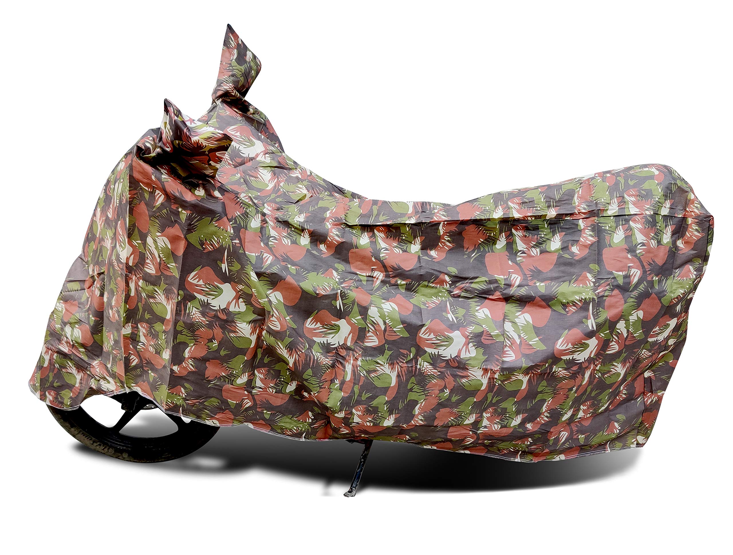 Waterproof Auto Hub Navi Bike Cover - Durable Motorcycle Body Cover for All Weather Protection (Jungle Camo Design) - Perfect for Outdoor Storage, Travel & Rainy Day Commutes