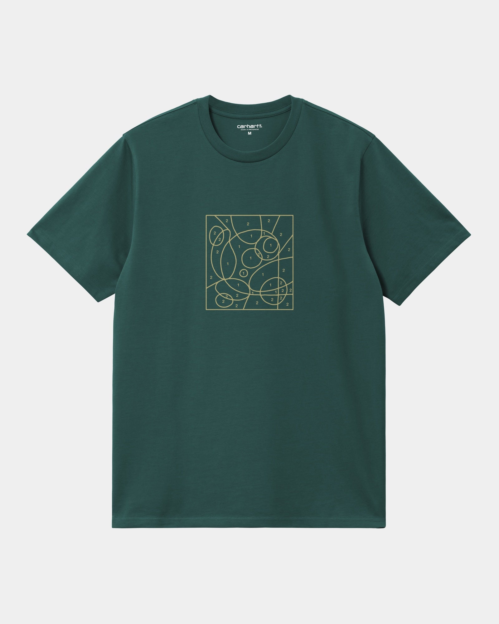 By The Numbers Graphic T-Shirt | Rainforest Green & Air Yellow | Casual Wear for Outdoor Adventures & Everyday Comfort