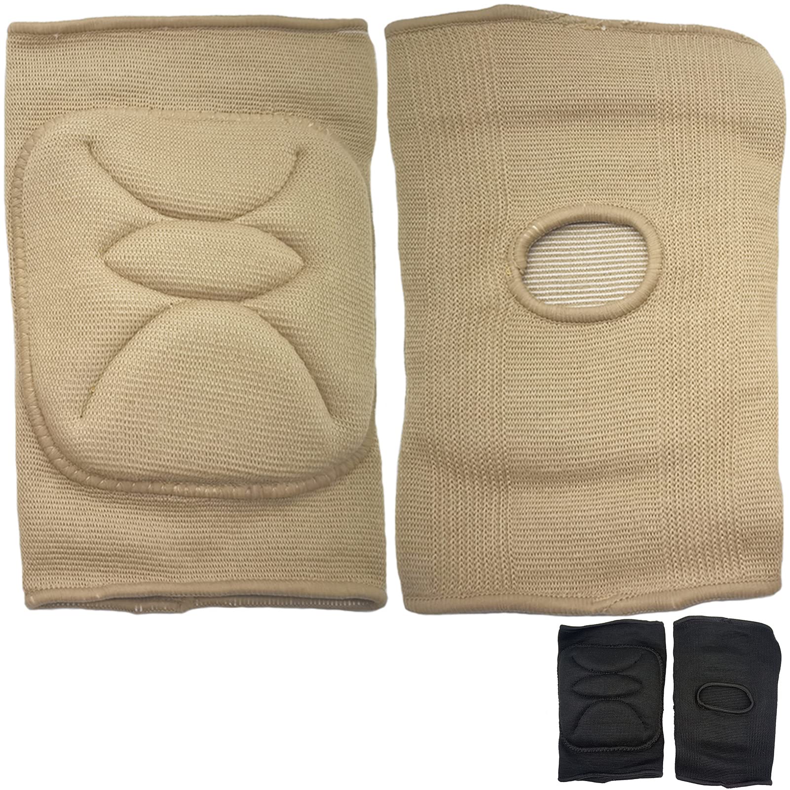 DANCEYOU Thick Soft Sponge Knee Pads for Volleyball, Football, Yoga, Running & Pole Dance - Protective Knee Brace for Teens & Adults - Ideal for Sports, Workouts & Dance Practice