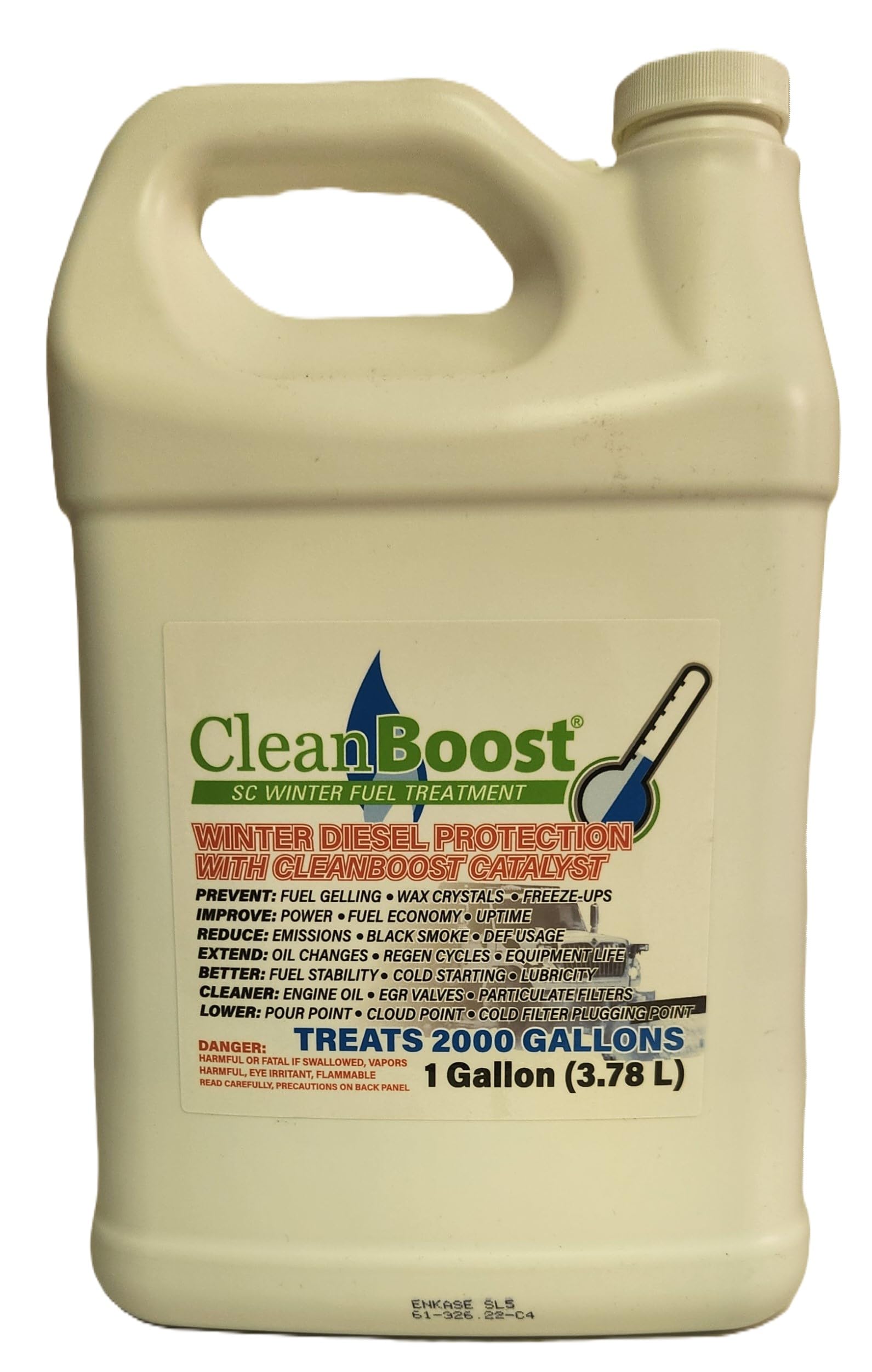 CleanBoost® SC-Winter 128oz (1 Gallon) Anti-Gel Diesel Fuel Treatment - Prevents Gelling in Cold Weather, Treats Up to 2000 Gallons - Ideal for Trucks, Heavy Equipment & Winter Storage