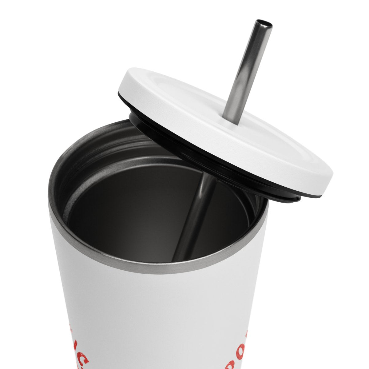 Unapologetically Sober Rainbow Insulated Tumbler - 20oz Stainless Steel Travel Mug with Lid & Straw - Perfect for Iced Coffee, Smoothies & Motivational Sobriety