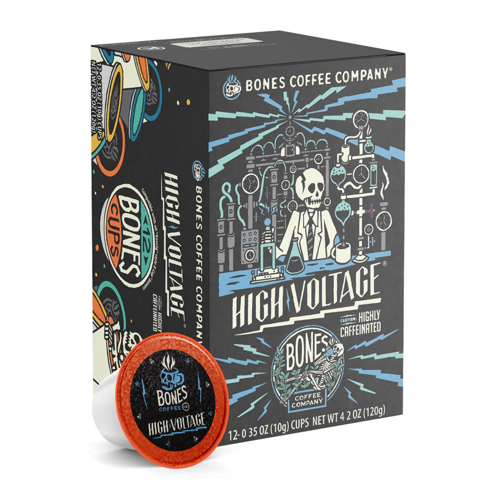 High Voltage Bones Cups - 12 Count | Durable Dog Chew Toys for Aggressive Chewers | Perfect for Training, Teething & Playtime
