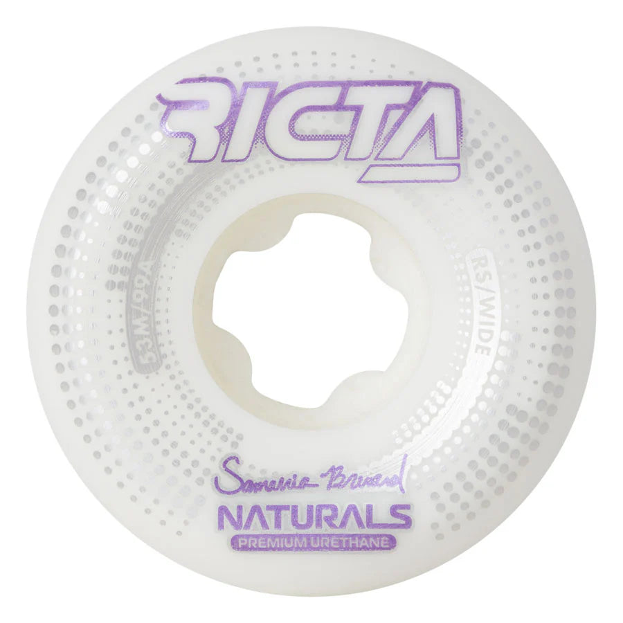 Ricta Brevard Source Naturals Wide 99a Wheels (53mm) - Premium Skateboard Wheels for Smooth Rides on Streets & Parks