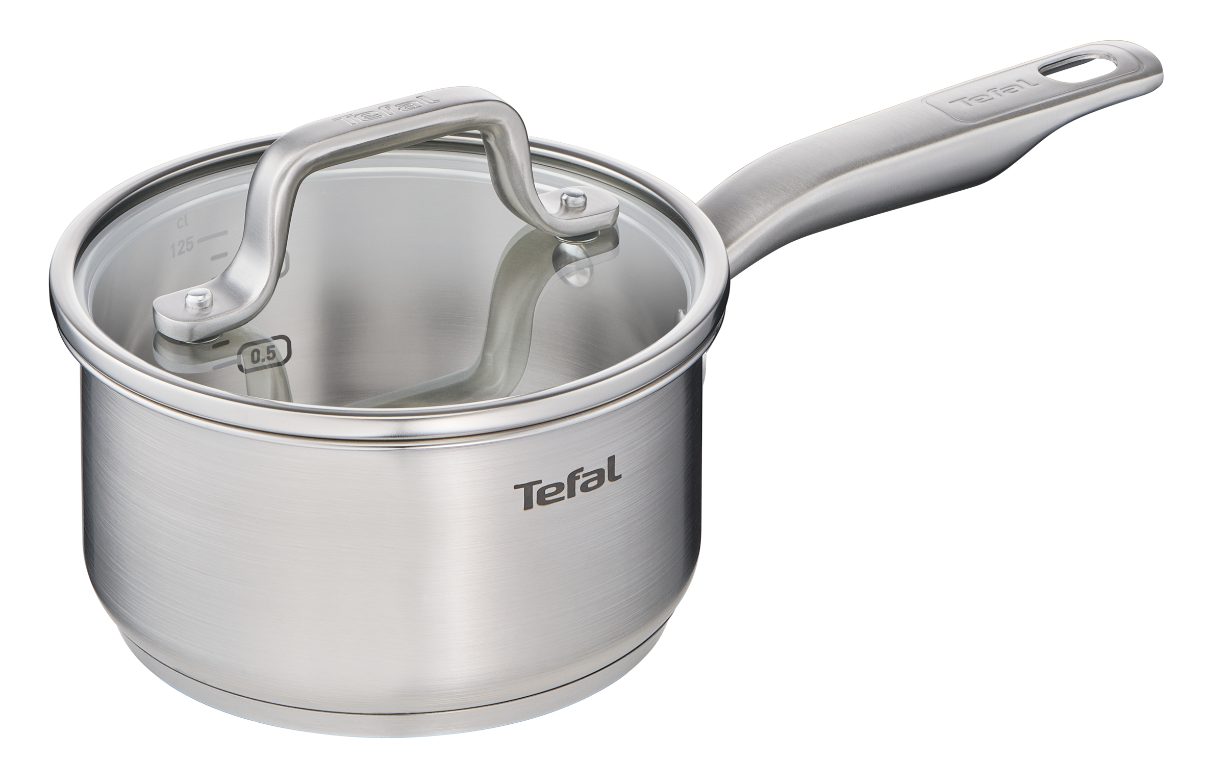Tefal Virtuoso Stainless Steel Induction Saucepan 16cm/1.6L with Lid - Perfect for Cooking Sauces, Soups & Small Meals on Induction Cooktops