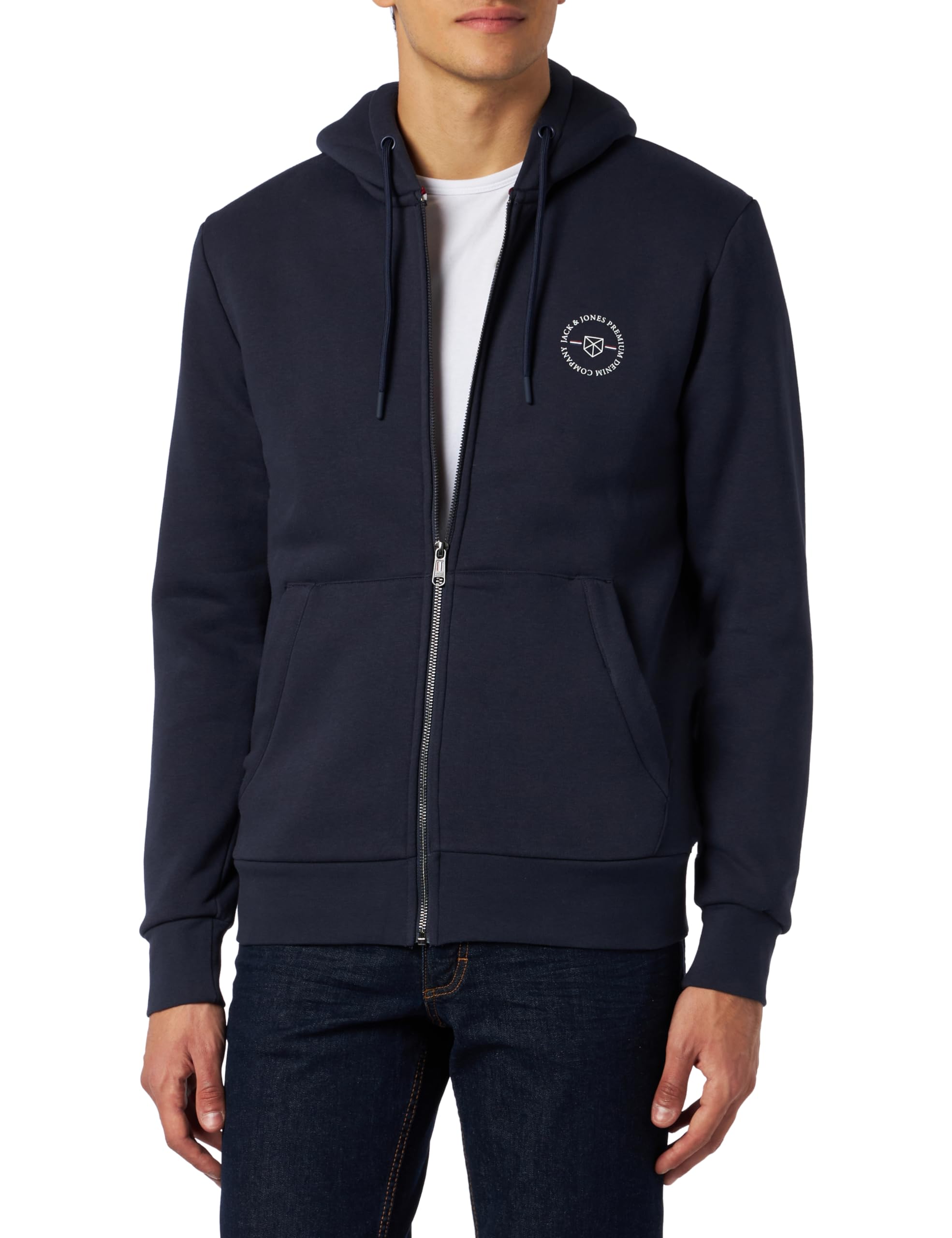 JACK & JONES Men's JPRBLUSHIELD Teddy Fleece Zip-Up Hoodie Sweatshirt - Cozy Winter Jacket for Casual Outfits & Outdoor Activities