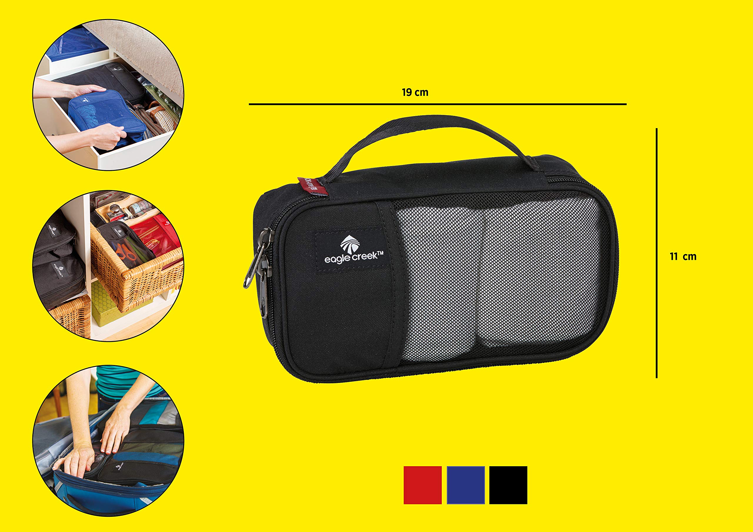 Eagle Creek Pack-It Original Packing Cubes - Durable Travel Organizer Bags for Luggage with Heavy-Duty Dual Zippers & Top Handle | Perfect for Business Trips, Vacations & Backpacking