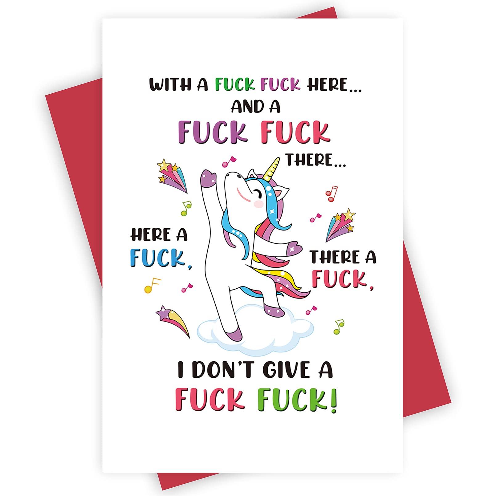 Funny Adult Birthday Card - Naughty Unicorn Joke Card for Friends, Him & Her - Perfect for Parties, Gag Gifts & Rude Humor Lovers