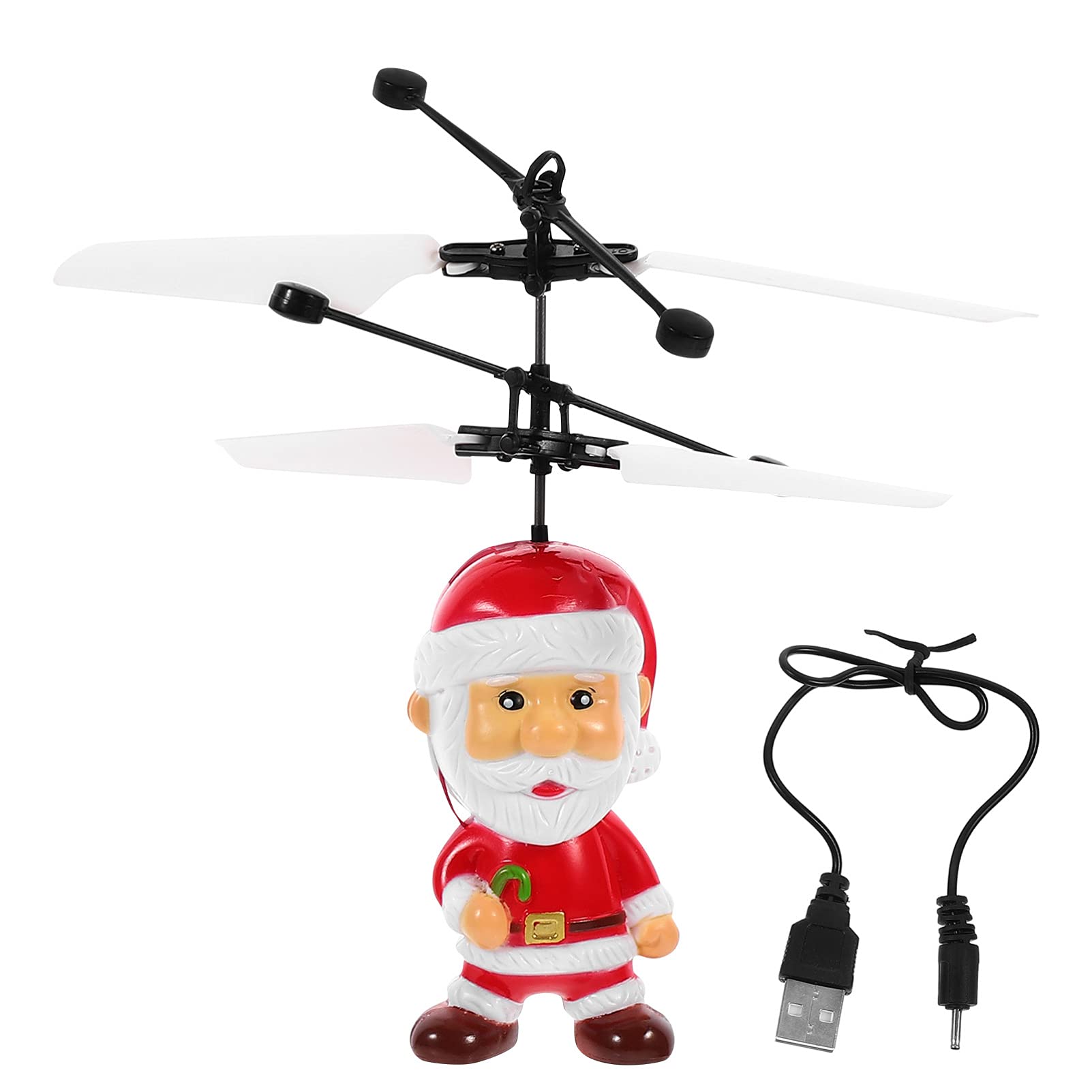 Bestoyard Flying Ball Fairy Drone Helicopter Toy - Smart Sensor Hovering Drone with Santa Claus Design for Kids, Indoor & Outdoor Games, Christmas Party Favors, Birthday Gifts for Boys & Girls - Perfect for Playtime, STEM Learning, and Holiday Celebrations