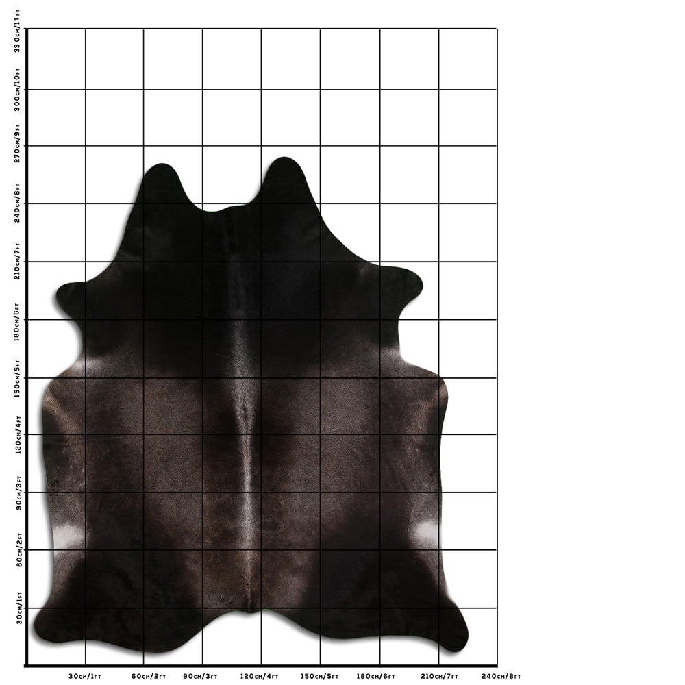 Premium 8.5x7.5 Ft Brazilian Cowhide Rug - Genuine Hair-On Leather Hide Carpet for Living Room, Bedroom & Office Decor - Hilason Brand