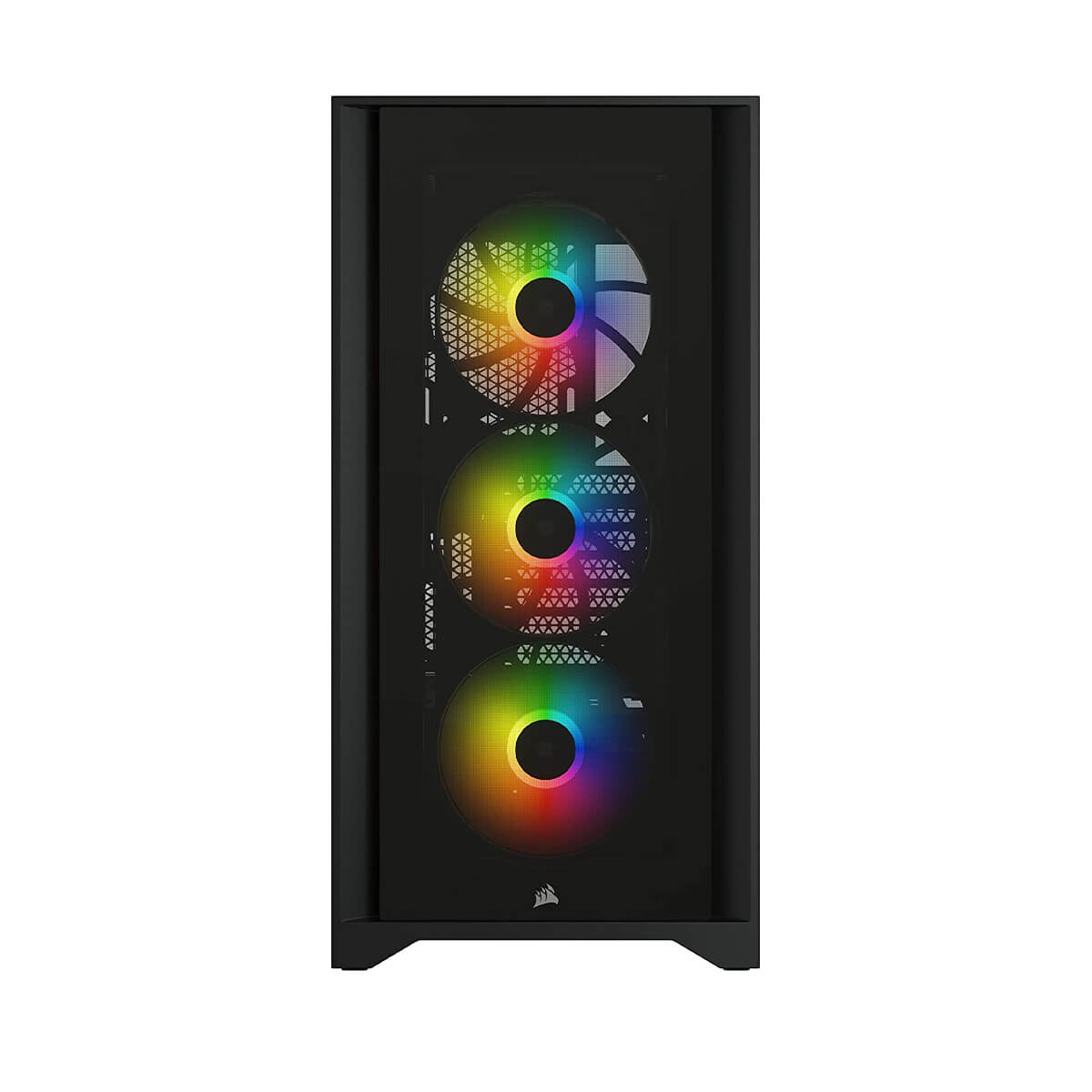 Corsair iCUE 4000X RGB Tempered Glass Mid Tower ATX PC Case - Black | High Airflow Design with 3 RGB Fans | Perfect for Gaming & Streaming Setup