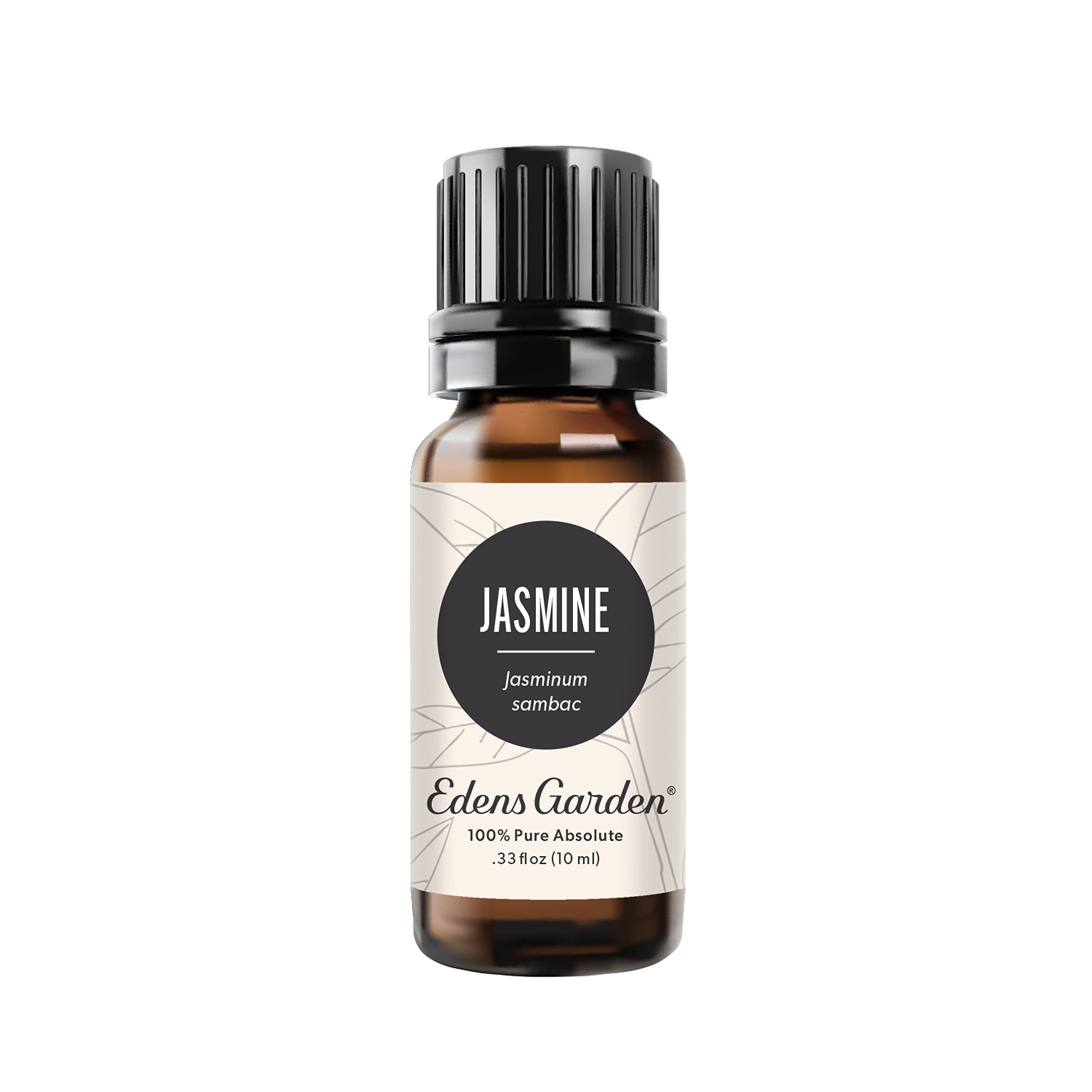 Edens Garden Jasmine Sambac Absolute Essential Oil - 100% Pure Undiluted Therapeutic Grade for Aromatherapy, Diffusers, Candles & Humidifiers | Kid Safe Natural Fragrance Oil (10ml/0.33 fl oz) | Perfect for Relaxation, Spa, Yoga & Home Scenting