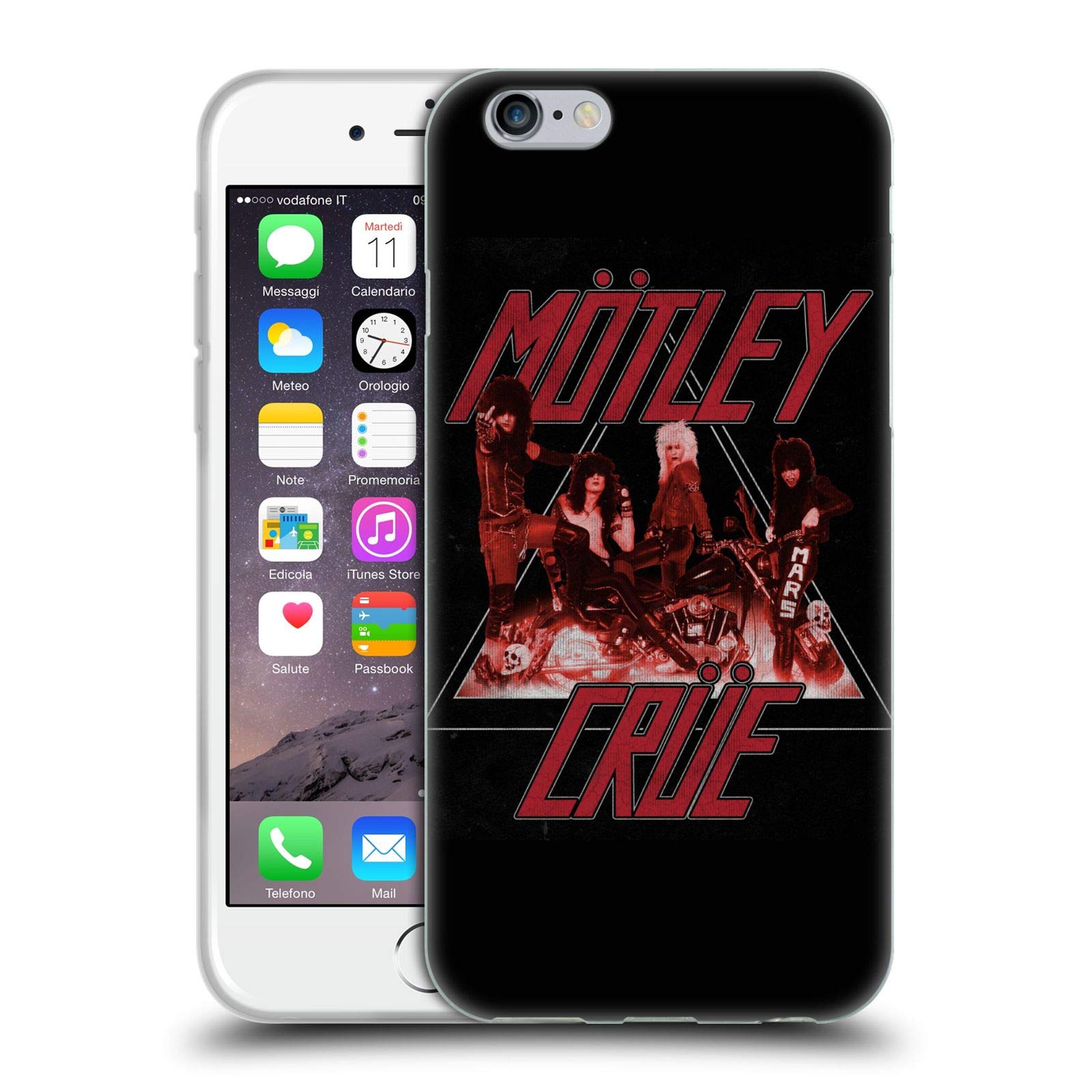 Officially Licensed Motley Crue Too Fast Art Soft Gel Phone Case for Apple iPhone 6/6s - Rock Music Fan Accessory, Protective Cover for Daily Use & Concerts