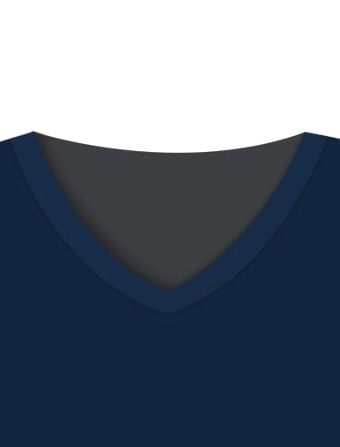 V Neck Sets-dark Blue