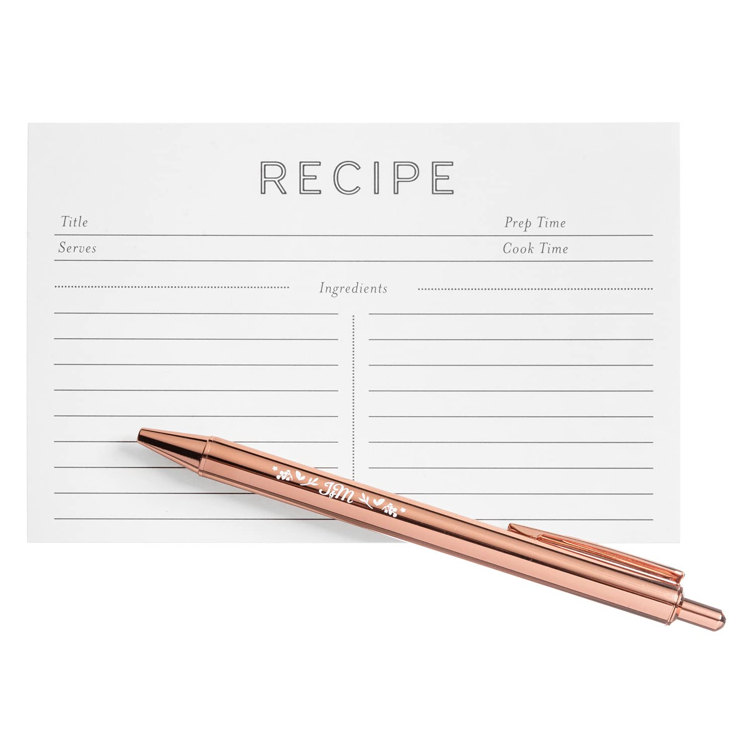 Jot & Mark Metallic Rose Gold Pen Set - 3 Premium Ballpoint Pens in Elegant Foil-Printed Gift Box | Perfect for Office, School, Journaling & Luxury Gifts