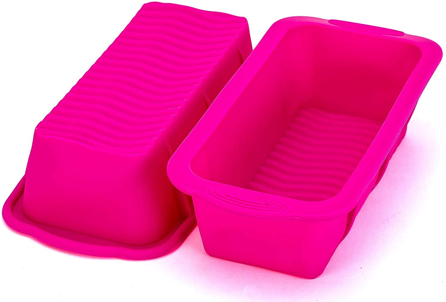 Tosnail 4 Pack 8x4 Inch Silicone Bread Loaf Pan - Non-Stick Baking Molds for Banana Bread, Sandwich Bread, Meatloaf & Small Loaves | Perfect for Home Baking, Meal Prep & Gift Giving