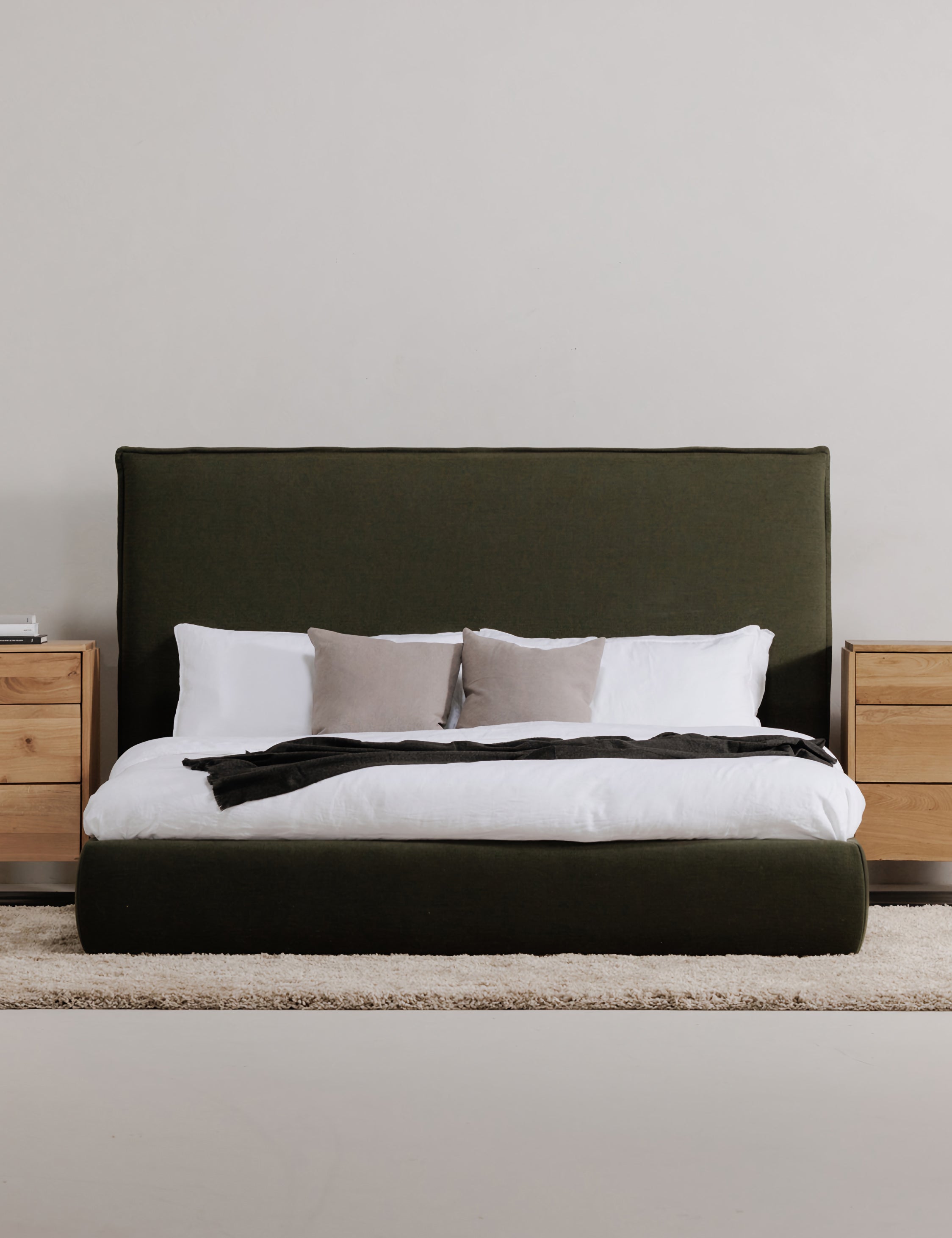 Cambria Platform Bed Frame - Modern Low Profile Bed with Wooden Slats - Perfect for Minimalist Bedroom & Small Spaces