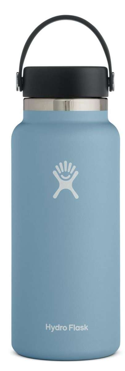 Hydro Flask 32oz Wide Mouth Water Bottle with Straw Lid - Vacuum Insulated Stainless Steel Water Bottle for Hot & Cold Drinks - Perfect for Hiking, Gym, Work, and Outdoor Activities