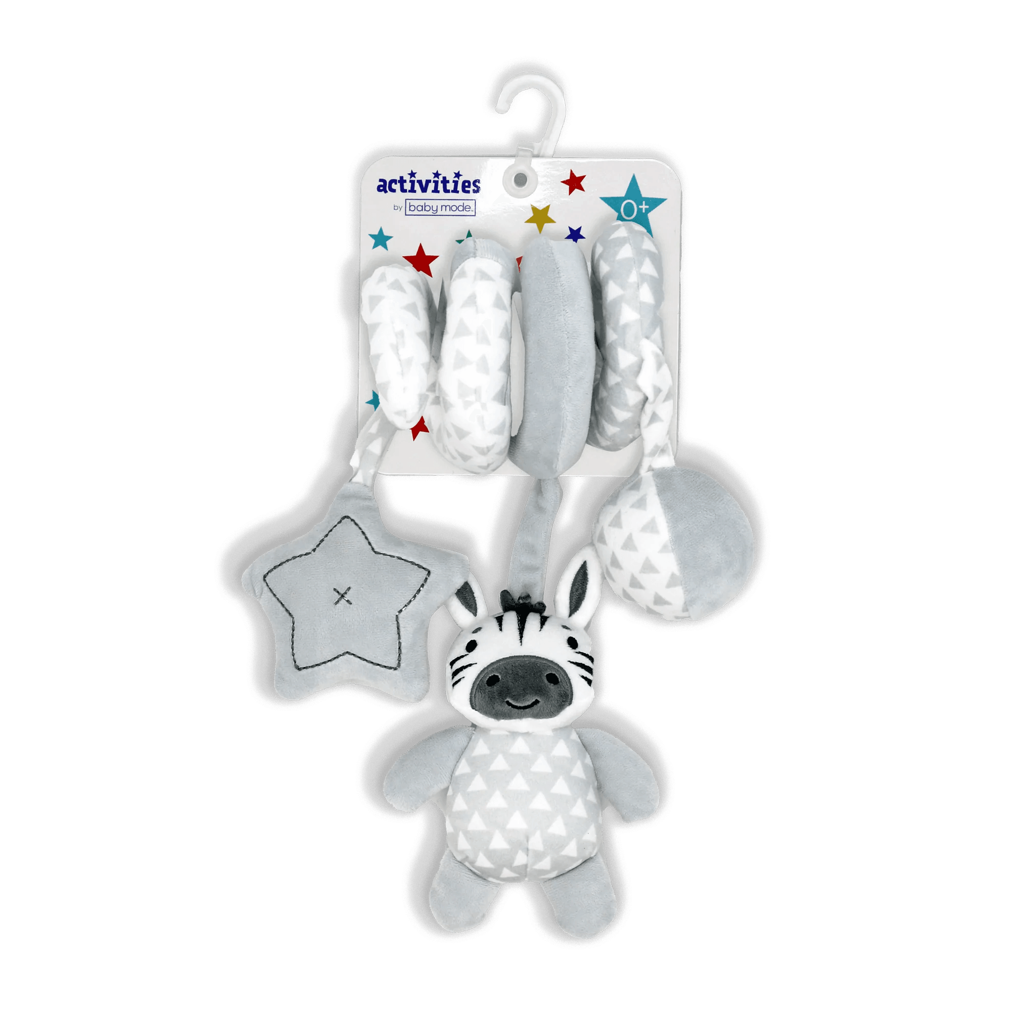 Baby Zebra Spiral Activity Toy - Interactive Sensory Toy for Infants & Toddlers - Perfect for Playtime, Teething Relief & Early Learning Development
