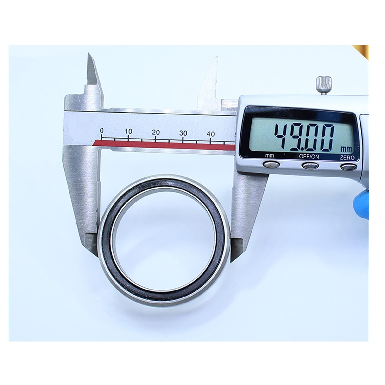 1PC MH-P21 Bike Bearing 37x49x7mm 45/45 Balls Bicycle Headset Repair Parts - 1-3/8 Inch Ball Bearings Accessories for Mountain & Road Bike Maintenance & DIY Repairs
