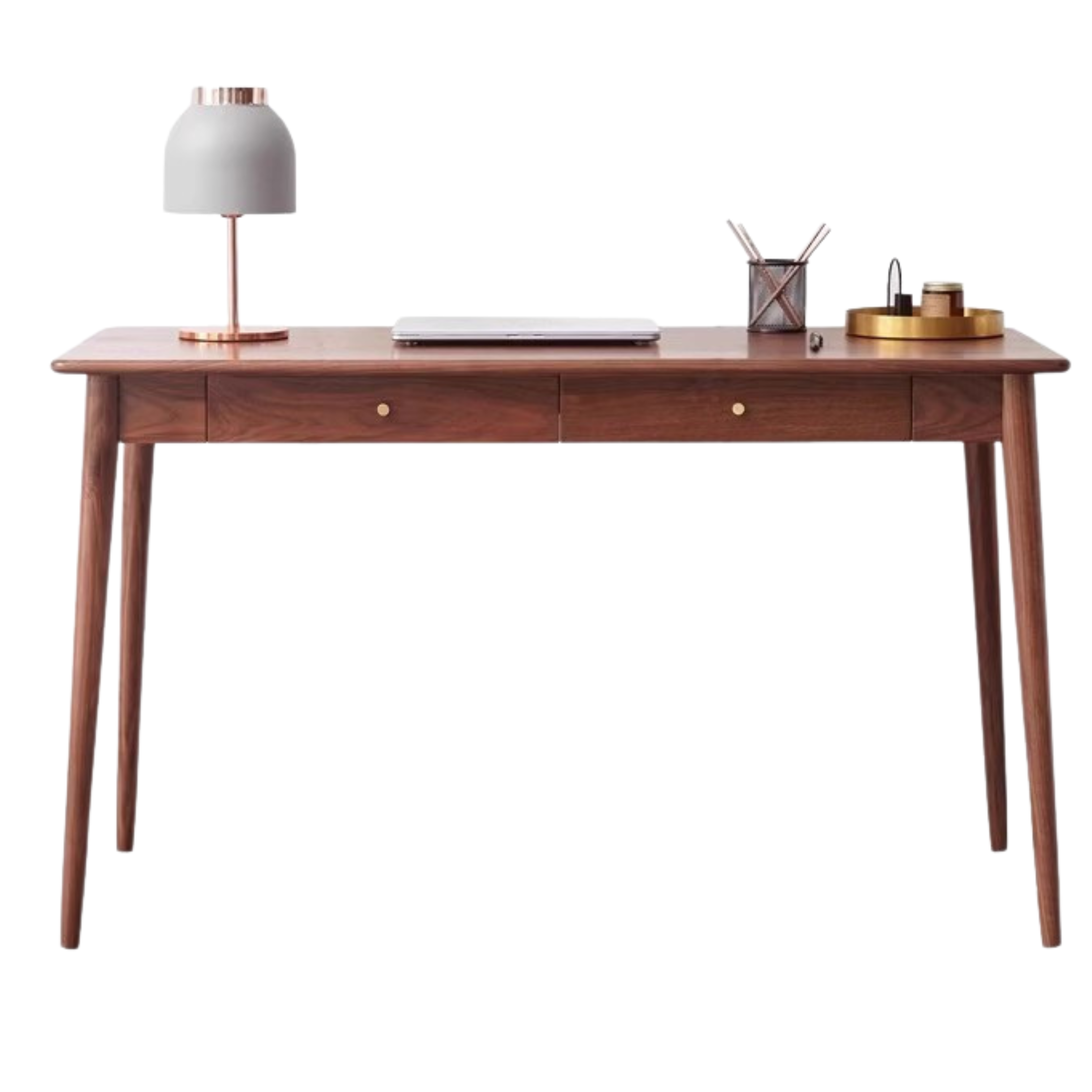 Premium Black Walnut Solid Wood Office Desk - Handcrafted Executive Workstation for Home & Business | Perfect for Remote Work, Study & Professional Workspaces